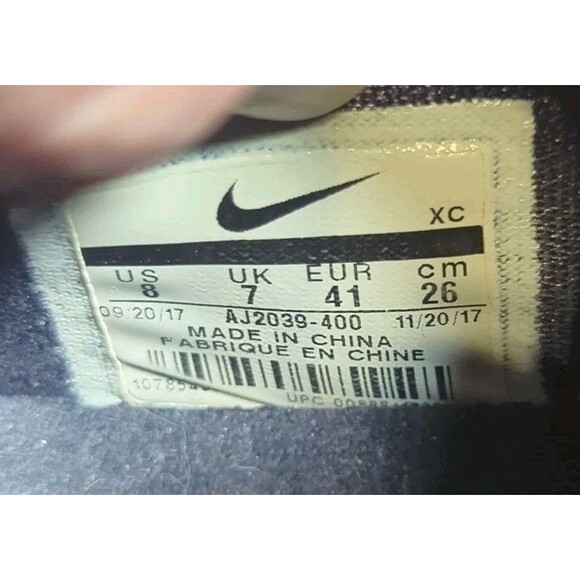 Nike Men's PG 2 Home AJ2039-400 Black Blue Basketball Shoes Sneakers Size 8 - Picture 8 of 13